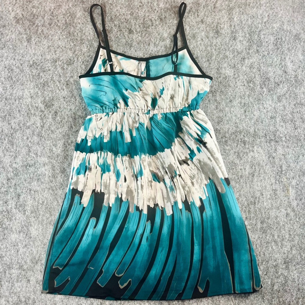 Kimchi Blue Urban Outfitters Abstract Print Dress Women S Teal Boho Y2K Indie - Picture 6 of 11